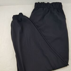 Lululemon Strech Jogger High Rise 28" Sz 18 Black Like New